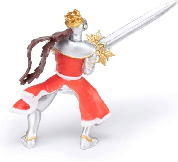 Figurine Kung med drake och svärd