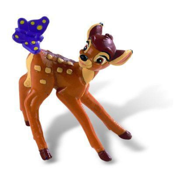 Bambi-figur - BULLYLAND - 12420 Walt-figur - 5,5 cm - Handmålad Flerfärgad