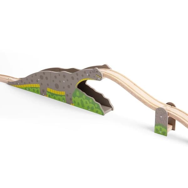 Brontosaurus bro Beige, grön och grå