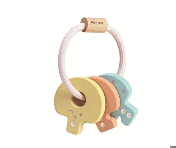 Plan Toys - Pastel nøglerangle - TROUSSELIER Ros