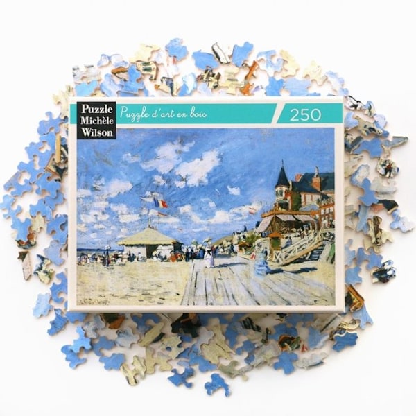 Puzzle Michèle Wilson - Trouvillen lautoilla Monet - WILSON PELIT Beige