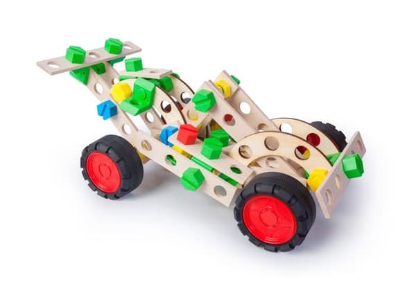 Alexander Toys - Constructor Junior 3x1 - Racerbil Beige