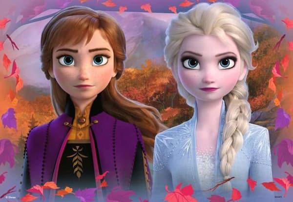 Puslespil 2x12 p - Rejse mod det ukendte / Disney Frost 2 Flerfärgad
