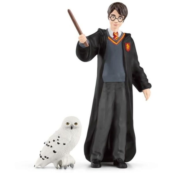 Harry och Hedwig, figur från Harry Potter®-universum, för barn från 6 år och uppåt, 4 x 2,5 x 10 cm - schleich 42633 WIZARDING WORLD