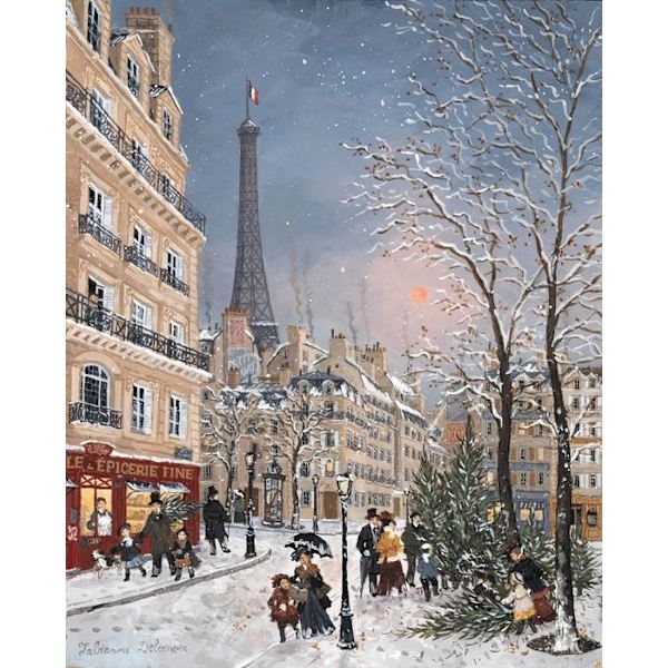 Michèle Wilson Puzzle - Mitten av december av Delacroix - WILSON JEUX Beige