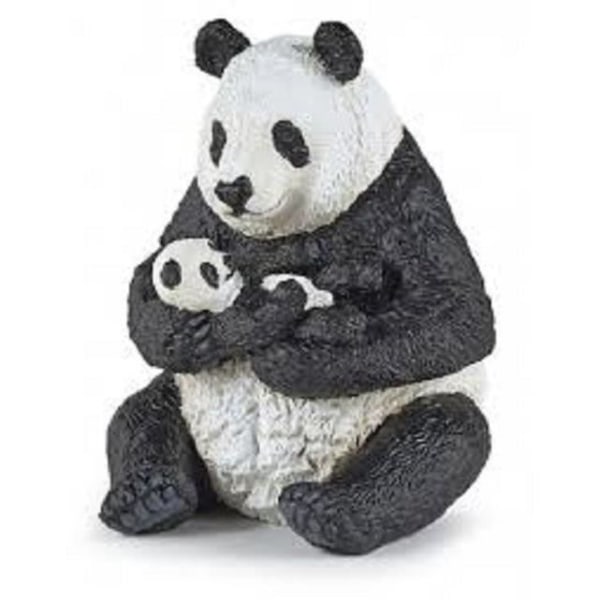 Sittande panda och hennes bebis - PAPO - 50196