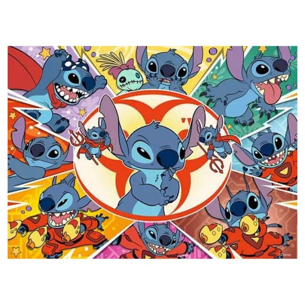 Pussel 100 bitar XXL: I min egen värld, Stitch, Disney Monivärinen