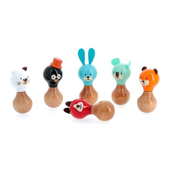 Träleksak "Boizoos" - Alice koalan - Blå - D 6 x H 13 cm