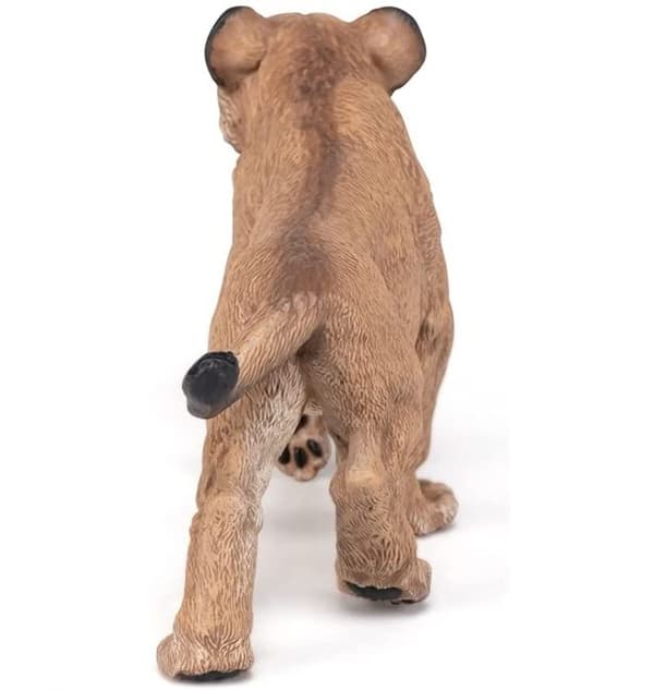 Præhistorisk figurine: ung Smilodon Beige, vit och brun