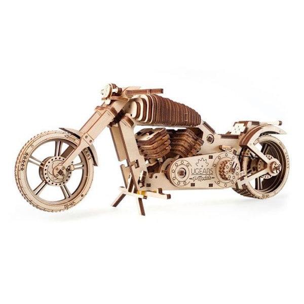 UGears - Pyörä VM-02 - 189-osainen vaneripalapeli 14-vuotiaalle pojalle Beige