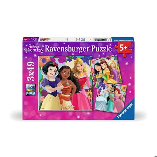 Pussel 3 x 49 bitar: Disney-prinsessor: Flickkraft!