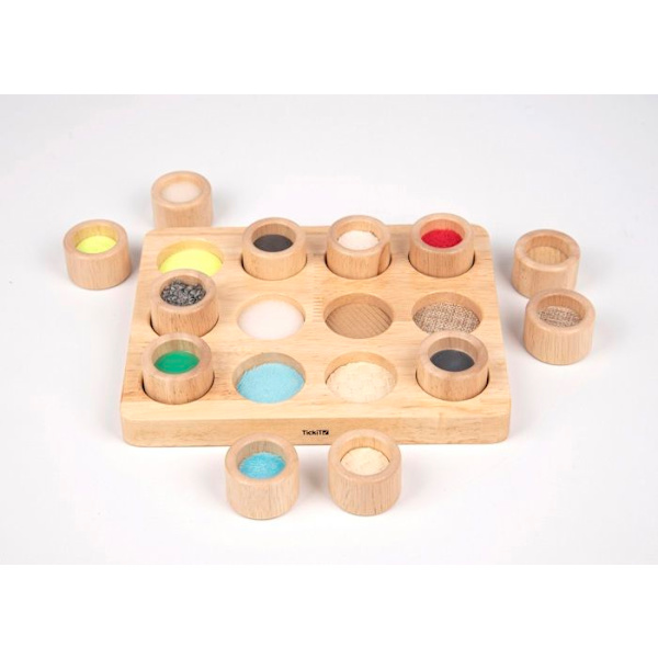 TickiT - Touch & Match taktil memo - HJÄRNSKAP Beige