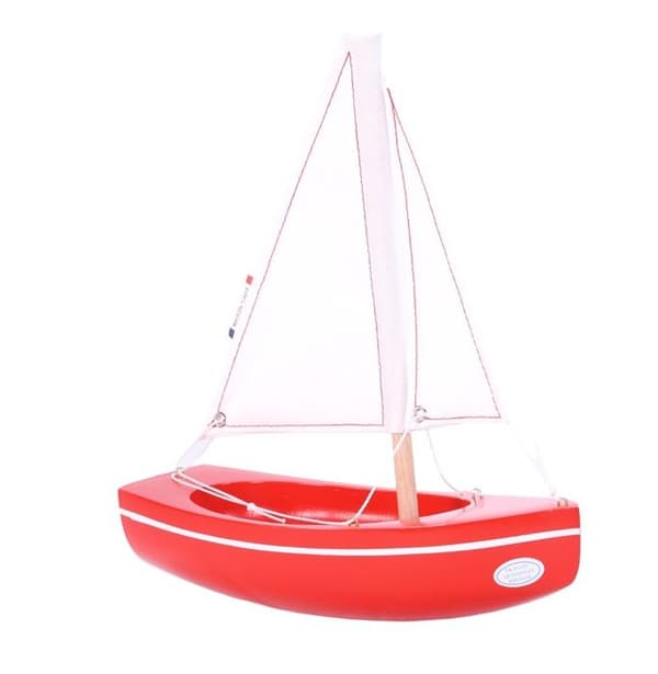 Maison Tirot - Båd Le Sloop rouge 21cm - TIROT Röd