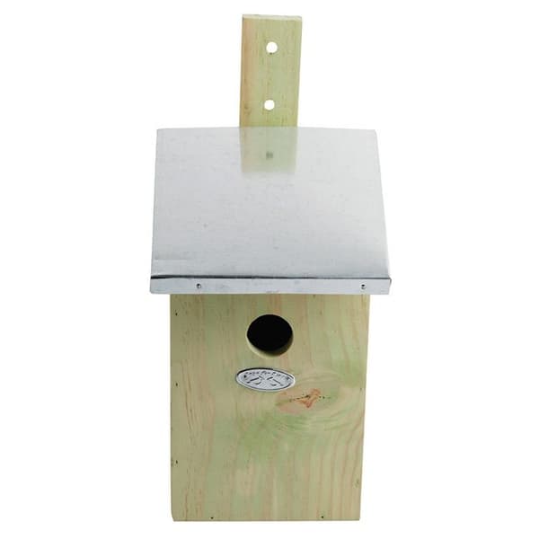 Fuglehuse med spejl Esschert Design NKY Vit