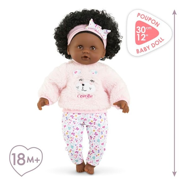 Poupon - Corolle - Bébé Calin Caroline - 30 cm - Pehmeä vartalo - Lisävarusteet mukana Rosa
