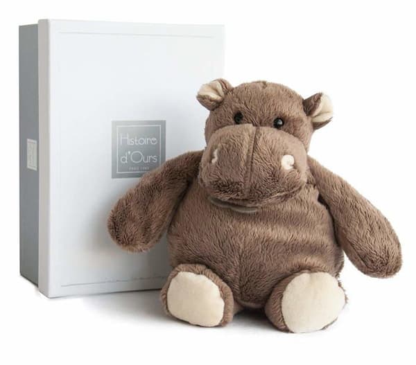 HISTORIE OM BJØRNER Hippo Sidder Mellem Model 23 cm Grå