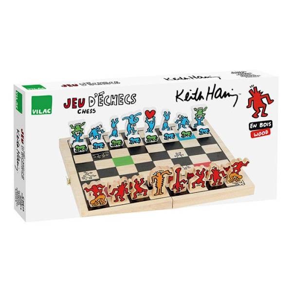 Shakkipeli GM puulaatikossa - Monivärinen - P 41 x L 41 x K 2,5 cm Flerfärgad