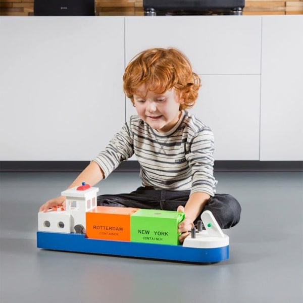 Figurmodell - New Classic Toys - Barge - Port Line Series Flerfärgad