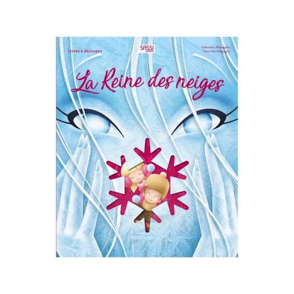 Kuvakirja JÄÄKUNINGATTA - Hans Christian Andersen - Laserleikattu - 6 sivua Blå