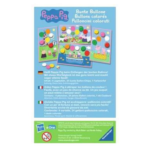 Pelin - RAVENSBURGER - 20853 - Väriikku - Peppa Pig - 4 Pelaajaa Rød