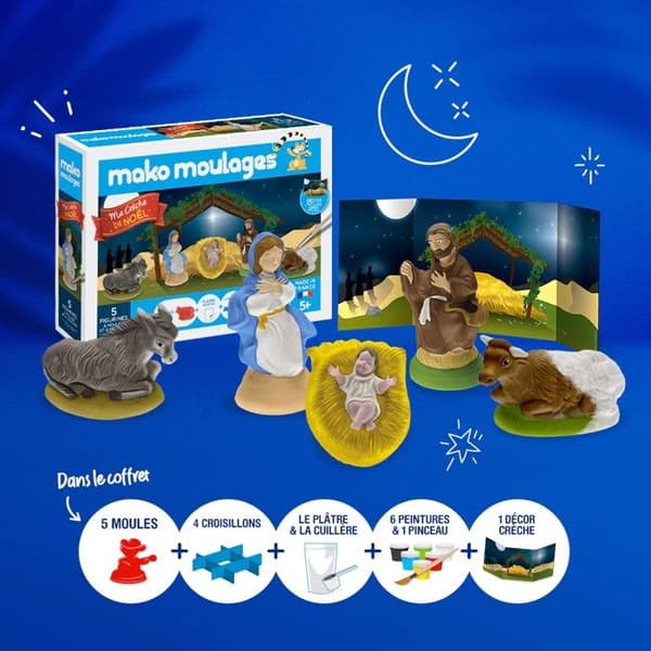 Mako støbeforme vugge - 5 forme Flerfärgad