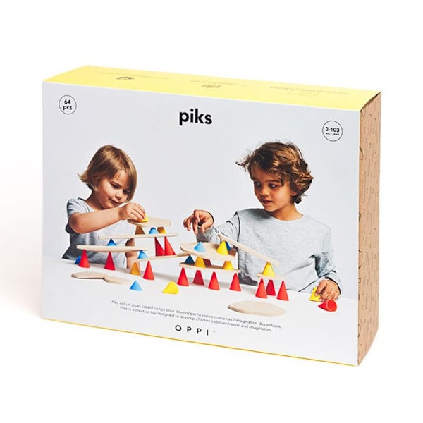 Oppi - PIKS - Suuri pakkaus 64 kpl Beige