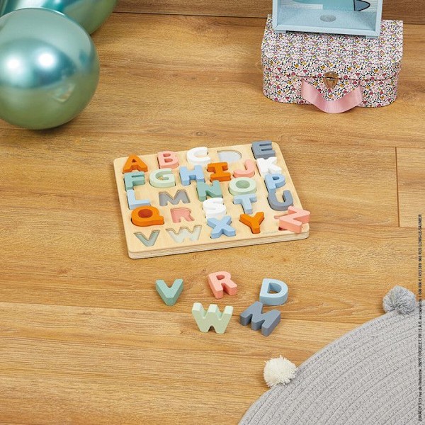 Sweet Cocoon Alfabet Puzzle Flerfärgad