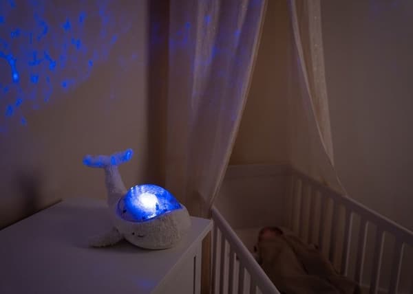 Cloud b - Genopladelig Tranquil Whale Hvid Natlampe - BTL DIFFUSION Vit
