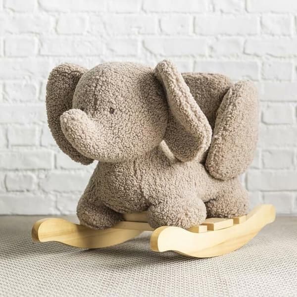 Nattou - Rocking Teddy the elephant taupe brun