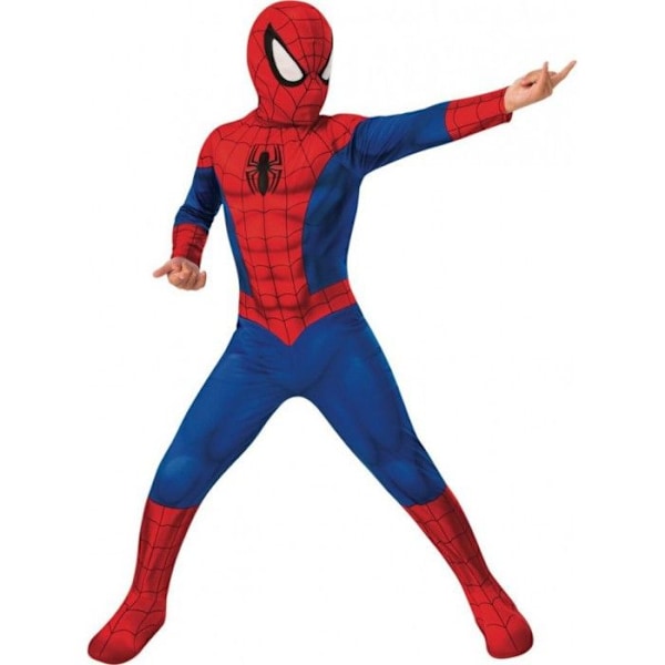 Klassisk Ultimate Spider-Man barndräkt - Röd - 5/6 år Röd 5-6 år gammal