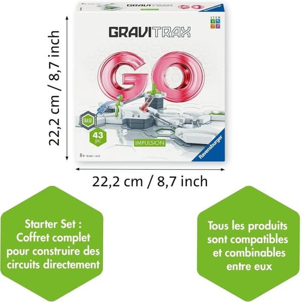 GO Impulsion - Kuglebane - GRAVITRAX - Blå - Fra 8 år Vit