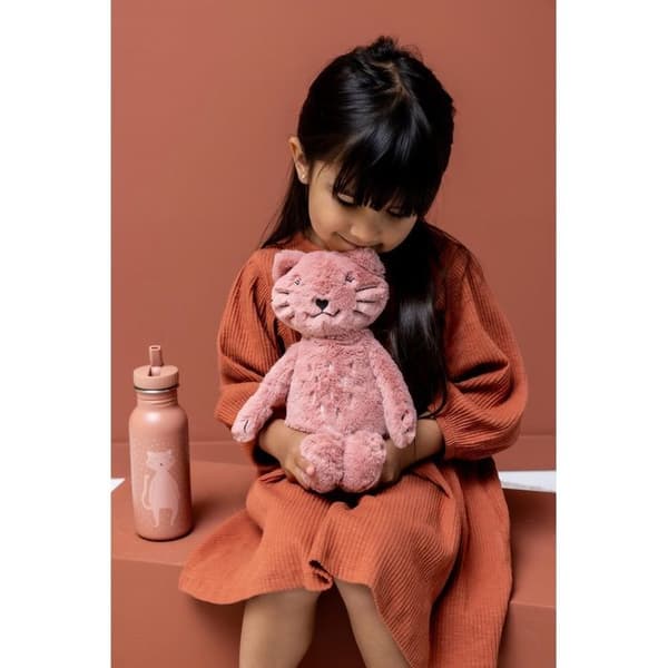 Plys - TRIXIE - Fru Kat - 25 cm - Genanvendt polyester - Lyserød Ros