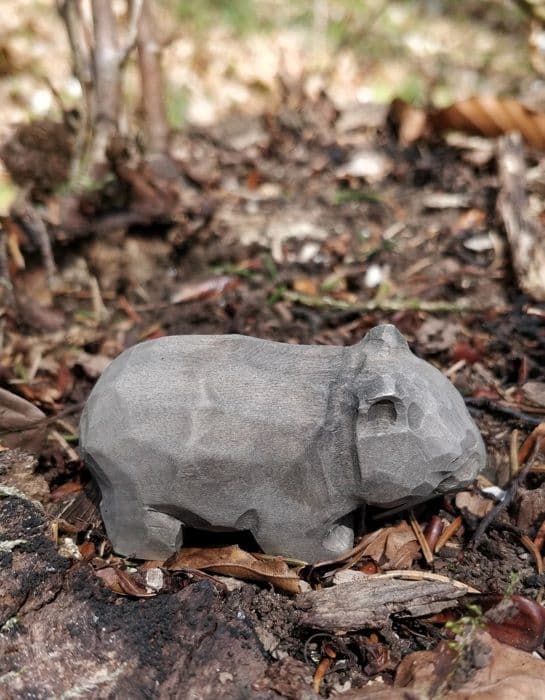 Wudimals - Wombat Figur - K-PLAY kastanj