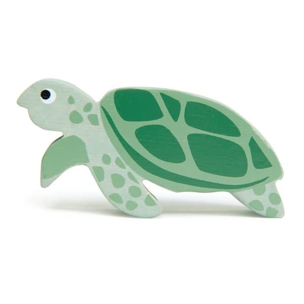 Tender Leaf Toys - Træskildpadde - DAM Grön