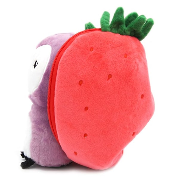 Pehmo - Les Déglingos - Flipetz Chouette Fraise - 2 in 1 - Punainen - 15 x 11 x 22 cm Röd