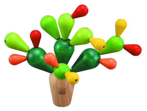 PLAN TOYS Træspil Mikado Kaktus Röd