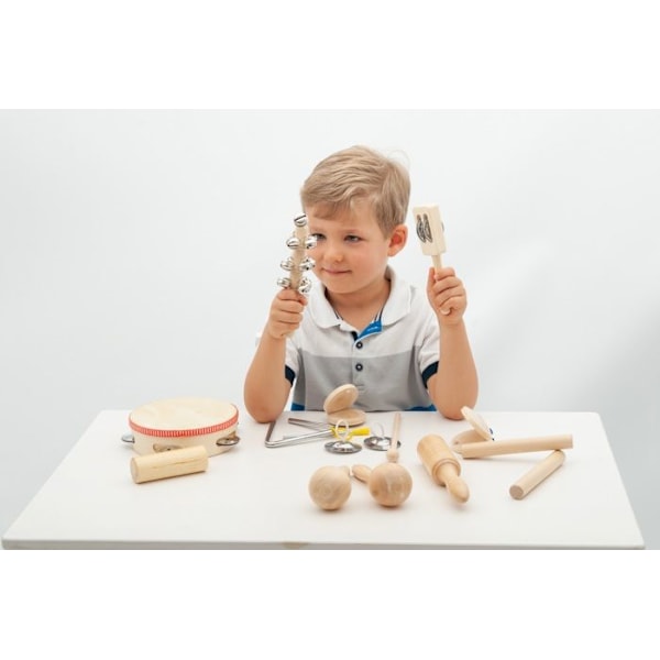 Slagverksspel - TICKIT - Set med 10 instrument - Beige - Mixed - 3 år+ Beige