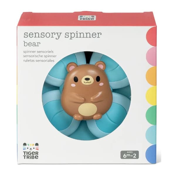 Sensorisk spinner - Bjørn - TIGER TRIBE - TT1-1041 - Gul - Plastik Ros