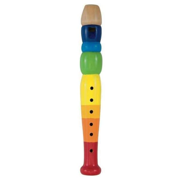 GOKI Pibe Fløjte Regnbue - L20cm - Træ Flerfärgad