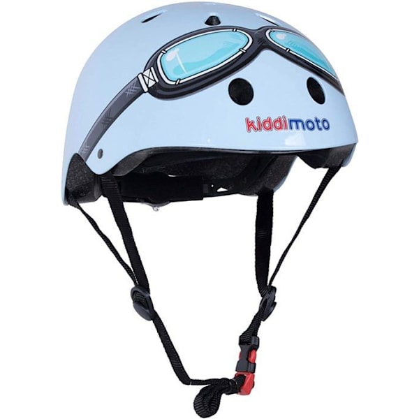 Kiddimoto - Blue Goggle Medium barnhjälm Blå
