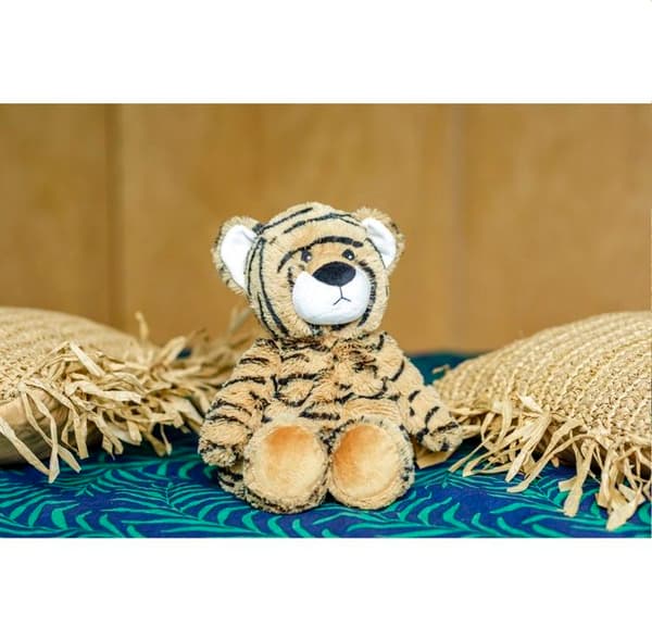 Soframar Varmeflaske Cozy Plys Tiger Sidende