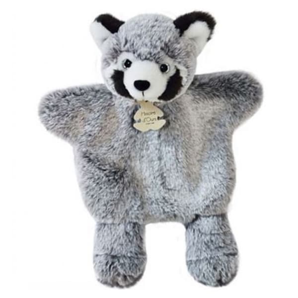 Doudou Cie Marionnette SWEETY MOUSE Panda Vit och svart