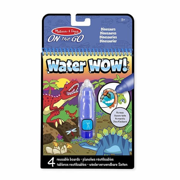 Melissa - Doug - Water Wow Dinosaurukset, - 19315 kastanj