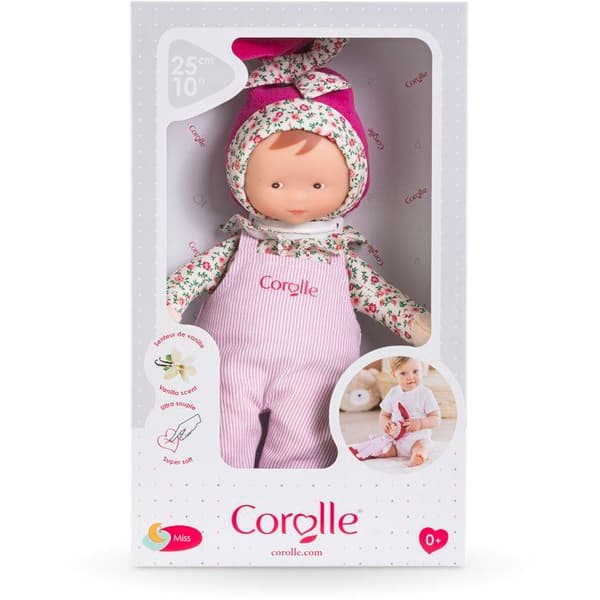 Mon Doudou - COROLLE - Miss Chic Rose Grenadine - 25 cm - Vaniljdoft