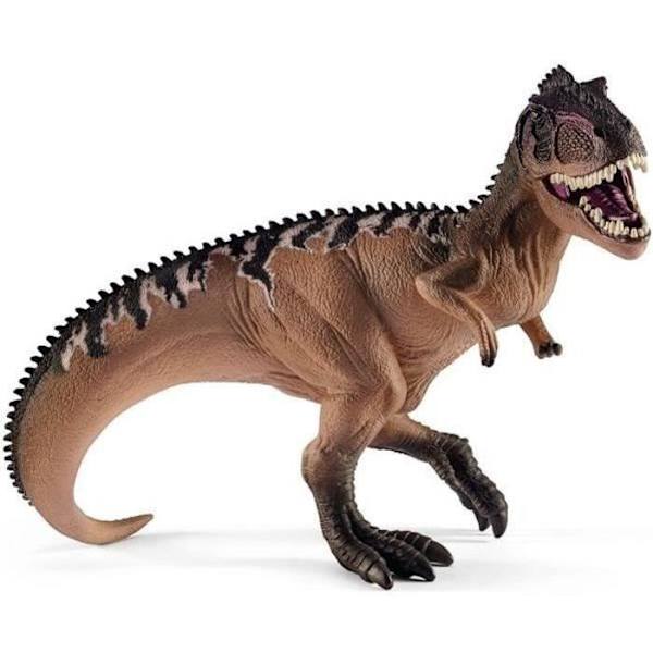Giganotosaurus, hahmo realistisilla yksityiskohdilla, mielikuvitusta herättävä dinosauruslelu 4-vuotiaille ja sitä vanhemmille lapsille, 21 x 11 x 17 Beige