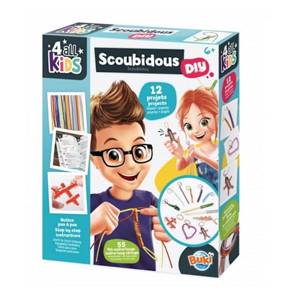 Scoubidous - DIY-set Färgglatt, metalliskt, transparent,