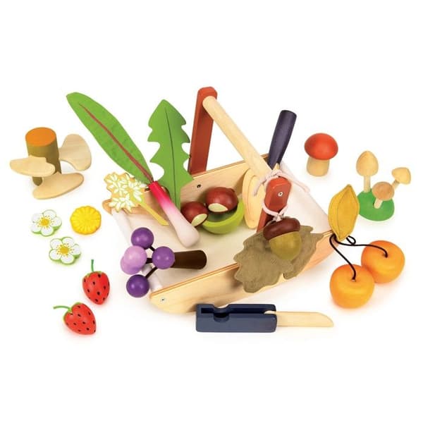 Tender Leaf Toys - Korg för vildplockning - DAM Beige