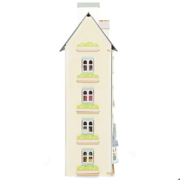Palace dockskåp - Le Toy Van - 4 våningar - Hållbart trä - Grått och beige Grå och beige
