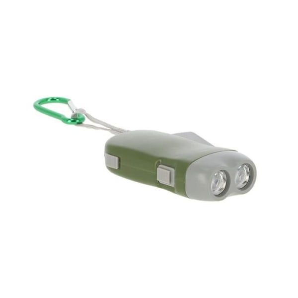 Ficklampa - ESSCHERT DESIGN - Dynamo karbinhake - Vit - Uppladdningsbar - Utomhus