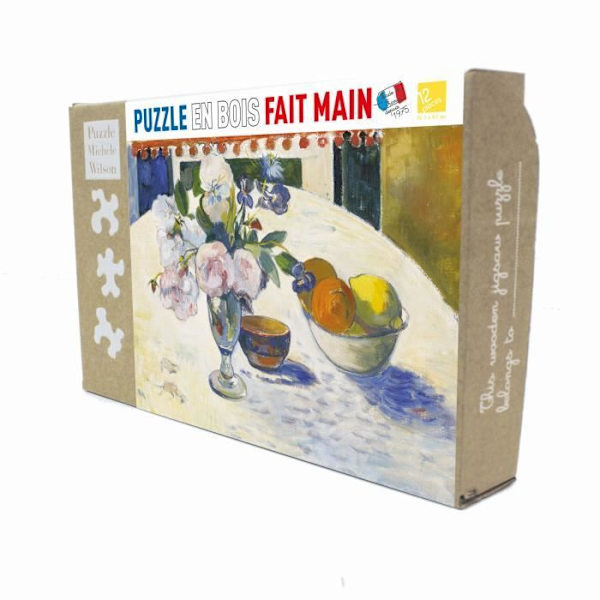Barnpussel - Michèle Wilson pussel - Frukter och blommor - Mindre än 100 bitar - Brun kastanj